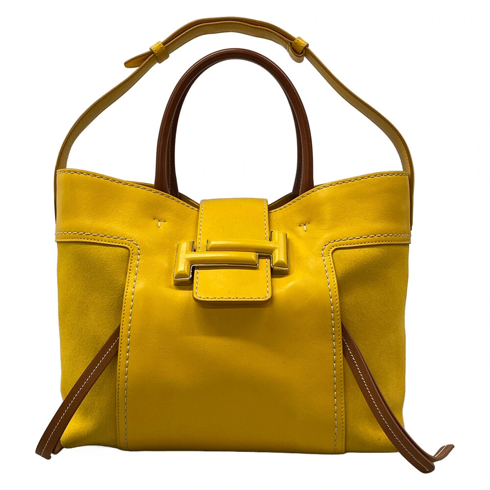 Tod's Double T Dark Yellow Brown #320131T73B